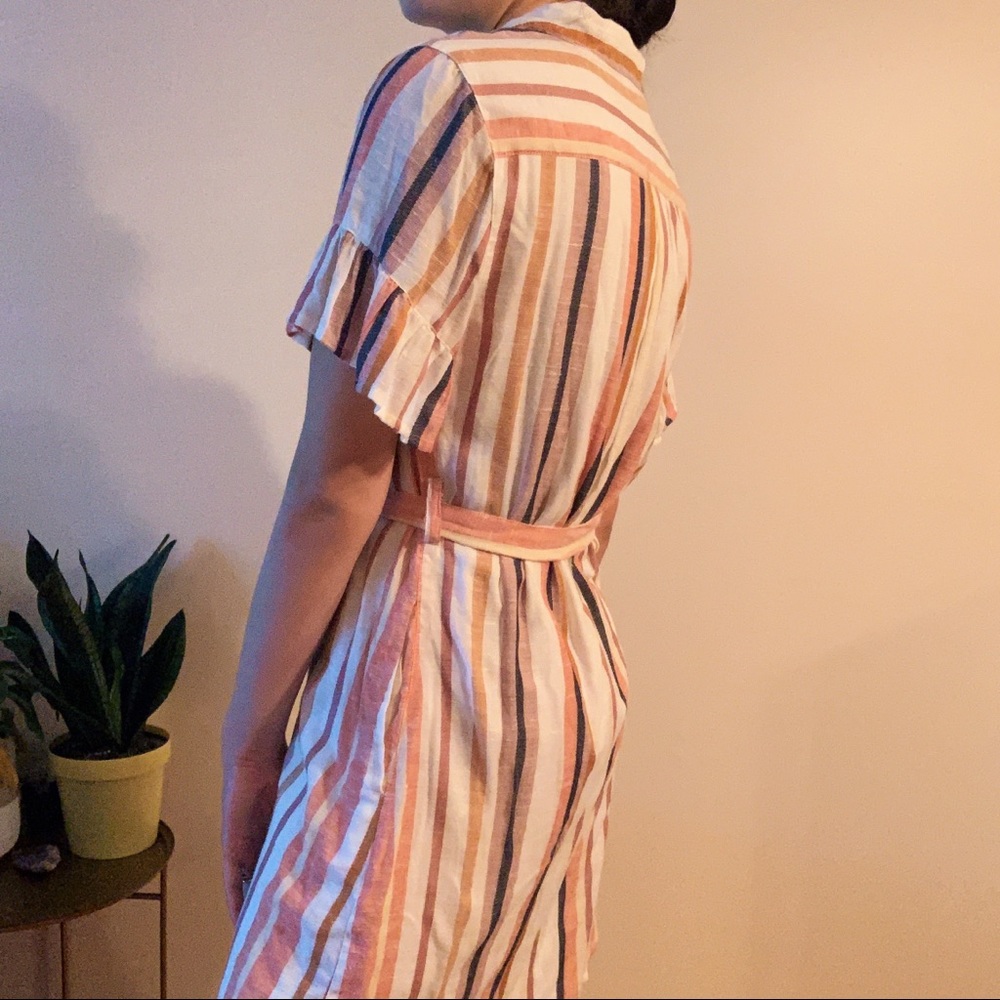 Striped Button down Dress - Picture 3 of 3